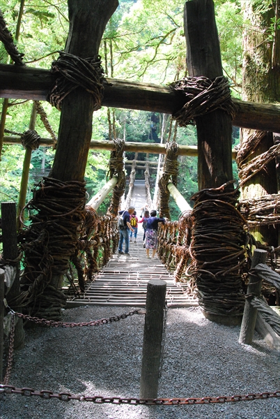 観光地となっている「祖谷のかずら橋」にも、地域の自然資源を有効活用する背景がある