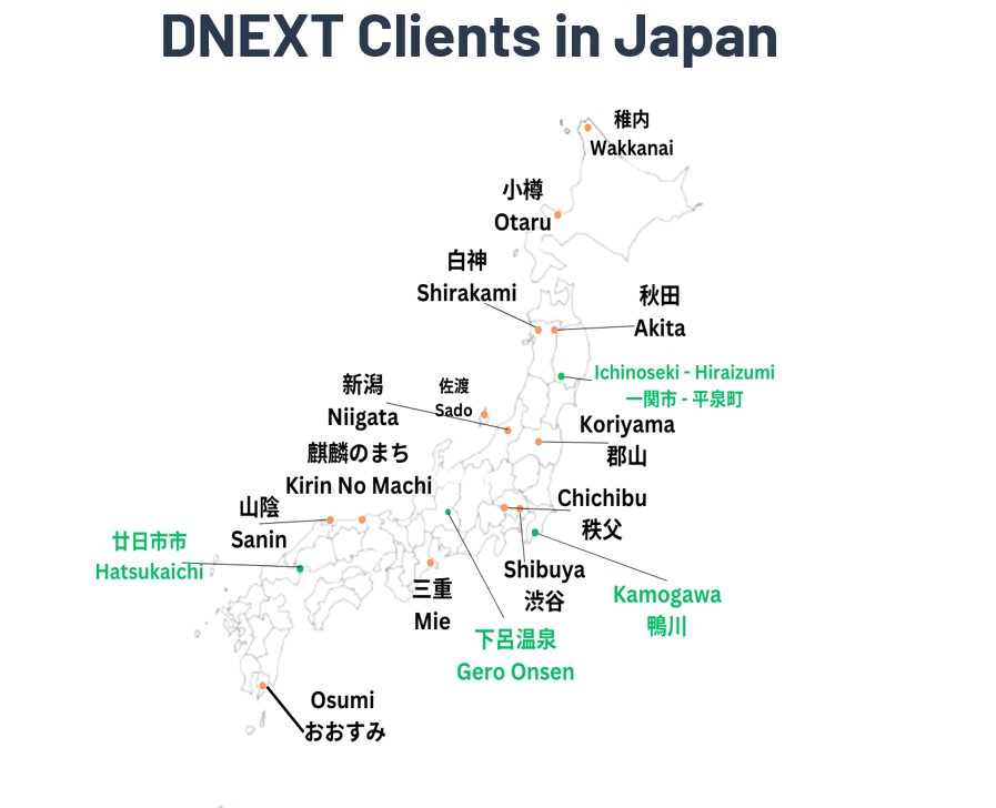 DNEXT clients in Japan